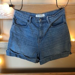 gap high waisted denim shorts